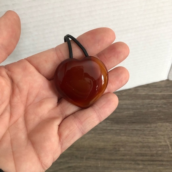 Heart Shaped Stone Necklace - Picture 2 of 13